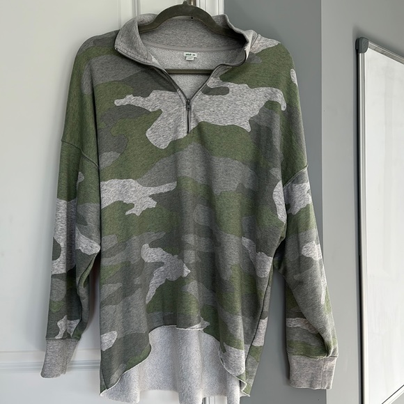 aerie Sweaters - Aerie Camo Zip-Up Sweater